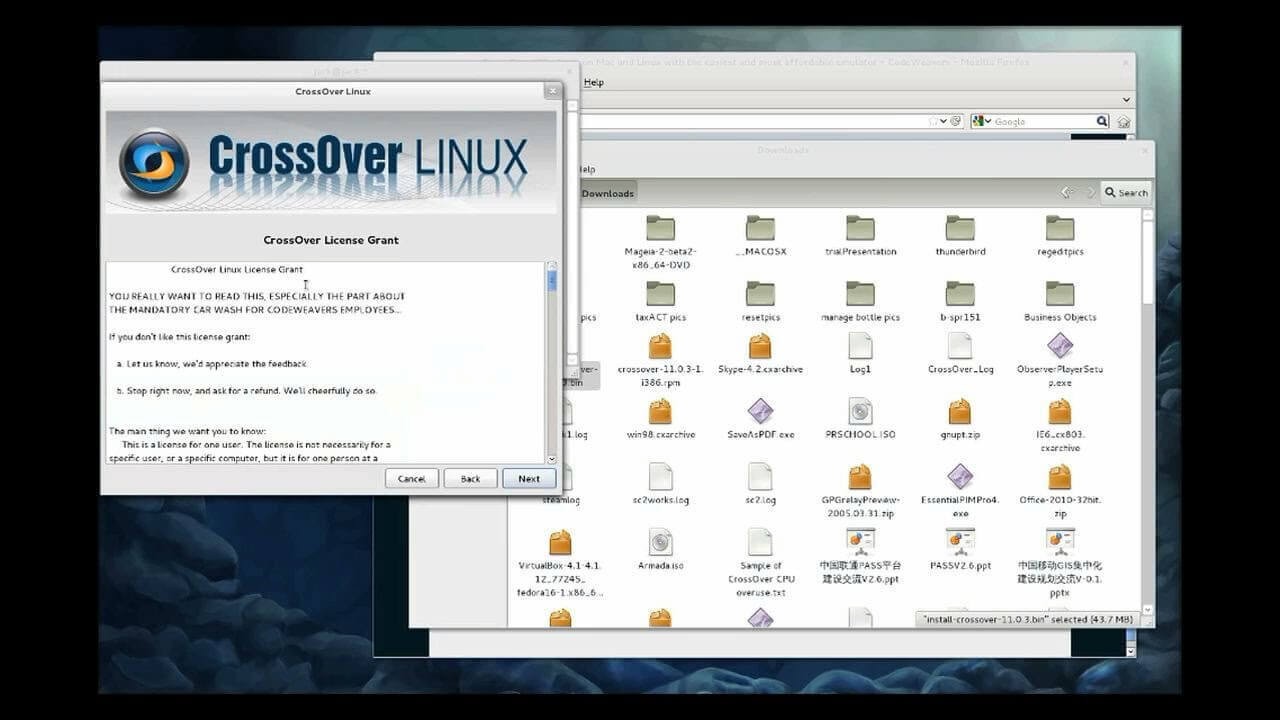 Crossover Linux [21.0]